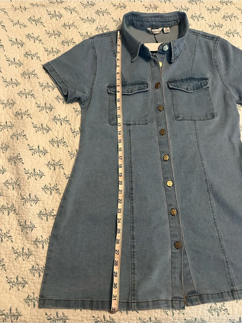 Structured super cute & stretchy denim dress